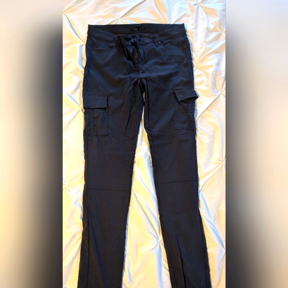Prana Meme Grey skinny cargo pants
